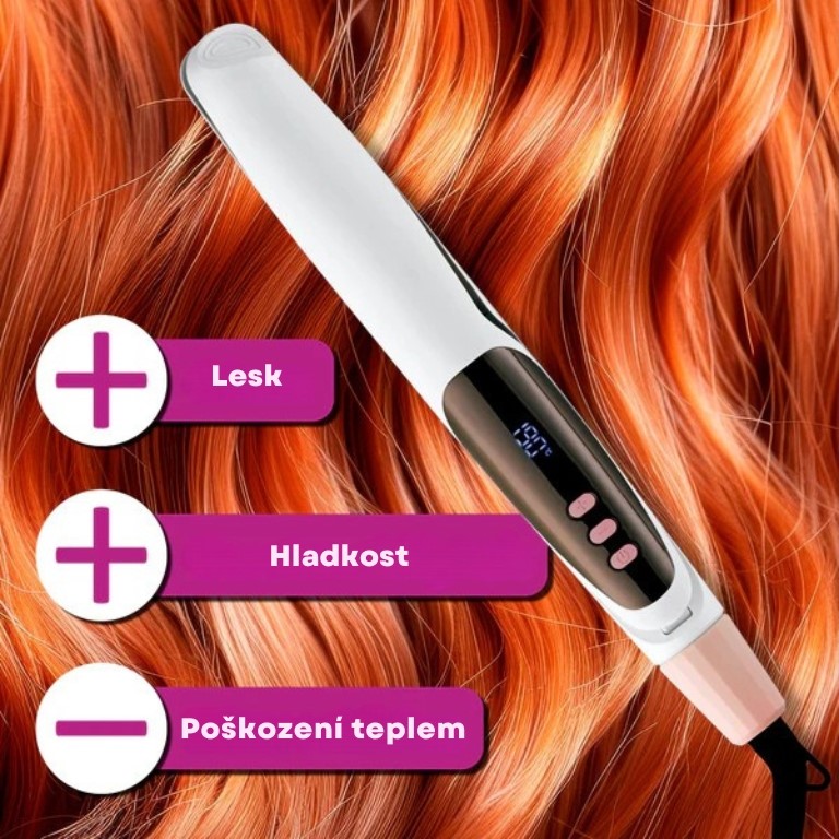 VITALmaxx Žehlička na vlasy  kulma s ondulací Profi Hair-Styler 3v1 14976 (2)